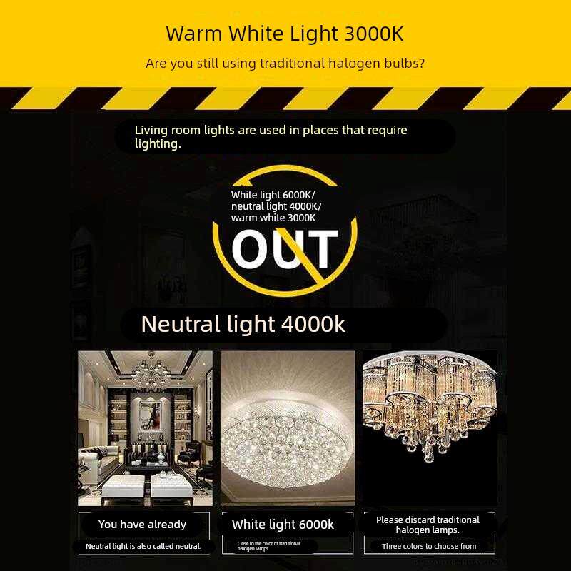 G4高亮度Led灯珠12V插入式水晶灯节能灯泡光源卤素灯泡3W引脚220V