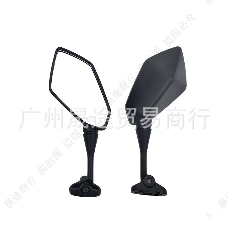 摩托车跑车地平线后视镜改装大视野倒车镜春风夜猫赛跑反光镜