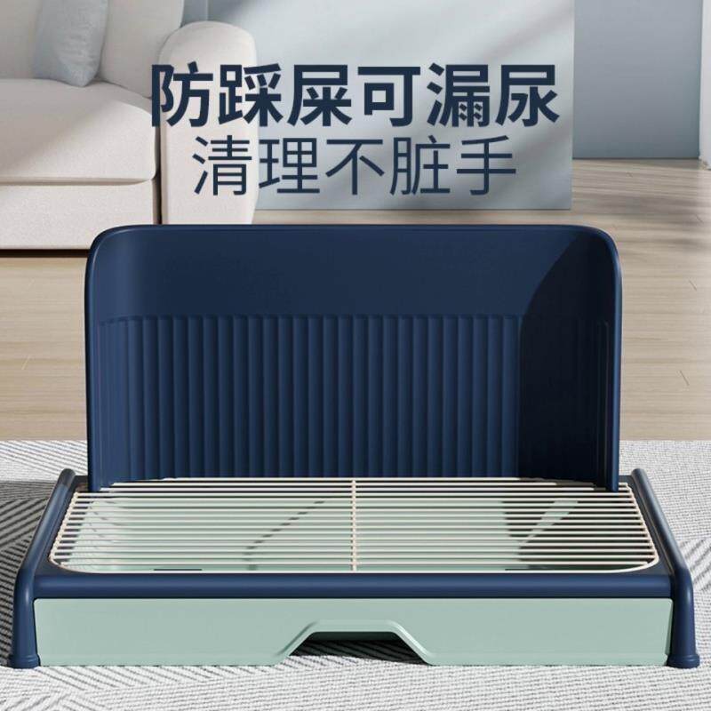 狗狗厕所抽屉式小中大型犬防踩屎便盆带墙尿盆铁网砂盆宠物用品