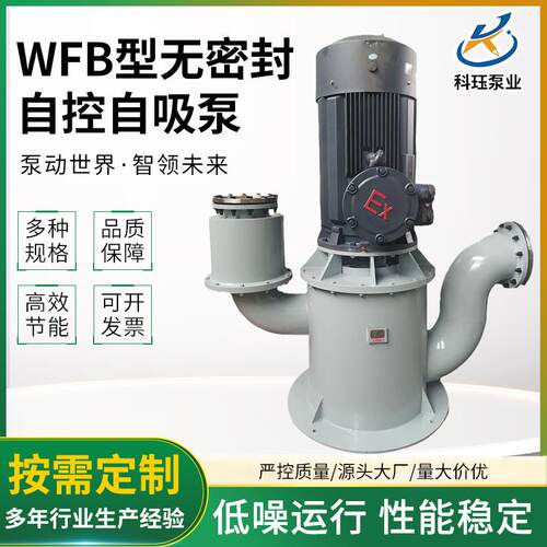 WFB无密封抽水泵304不锈钢无泄漏高效节能自吸泵电厂专用高吸程泵