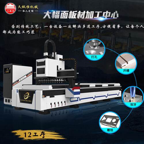 塑泡沫复合板材切铣锯型钻孔铝攻丝斜切开槽边自TSS-JX动换刀磨加