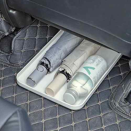 汽车座椅下专用收纳盒多功能雨伞杂物后备箱整理收纳托盘车载鞋盒