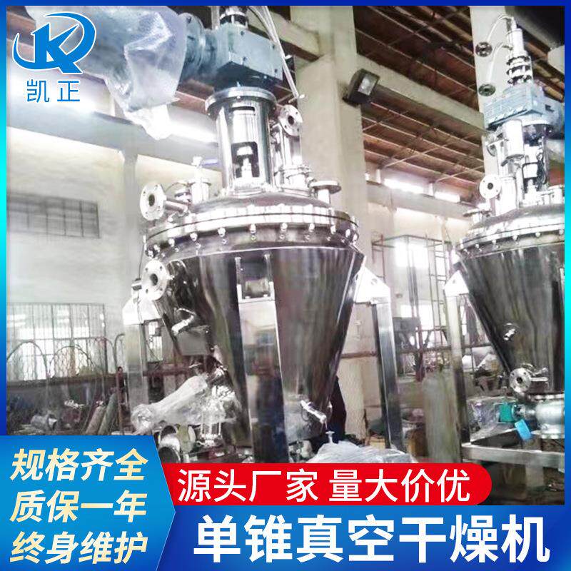 氧化钛单锥真空干燥机红豆真空烘干机酸味剂单锥干燥设备
