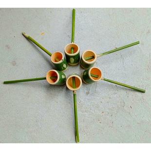 竹筒水勺酒勺浇花勺温泉勺子水舀小孩沙水池玩水戏水工具玩具