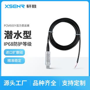 液位变送器 20mA压力变送器静压式 PCM500Y高精度潜水式 IP68防护4