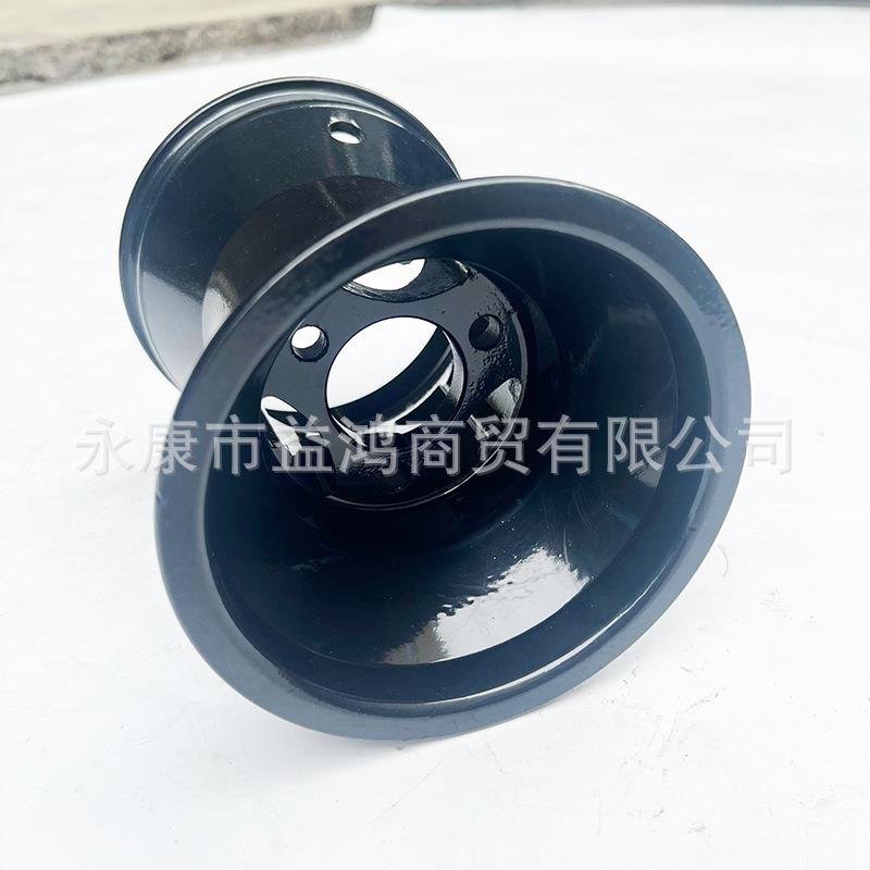 漂移竞技四轮三轮卡丁车5寸后轮毂 11X7.10-5寸铝轮毂镂空轮圈黑