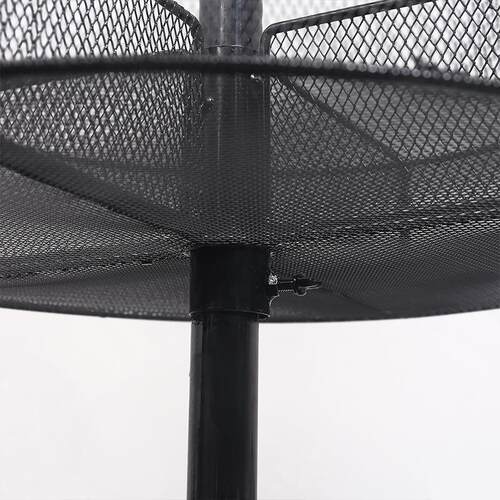 置4层圆轮UUI网可旋转铁艺置物架带篮可移动圆形物架源头厂家直销