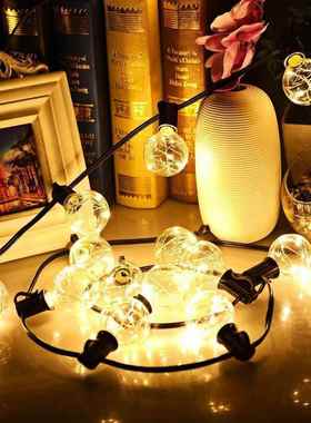 现货供应G40暖色铜线灯串低压庭院灯串出口品质