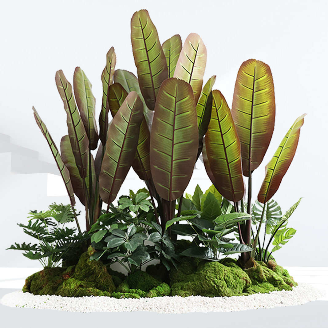 仿真商场装饰植物象腿蕉绿植芭蕉树仿生植物热带大叶假树绿植