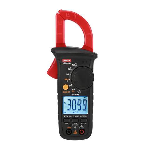 优利德UT200A+数字钳形表交流300A电工电流表钳型电压电阻万用表