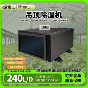 工业除湿机吊顶大功率地下车库抽湿机工厂仓库车间泳池管道吸湿机