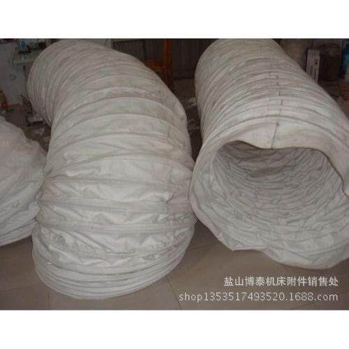 【博泰新品】济南卸料口水泥散装布袋武汉下料口白色帆布输送布袋图片
