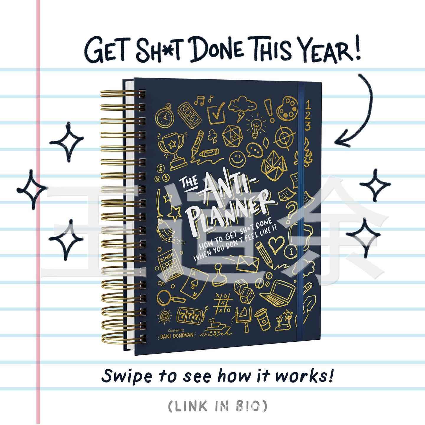 2025新品爆款ANTI PLANNER计划本笔记本英文线圈本