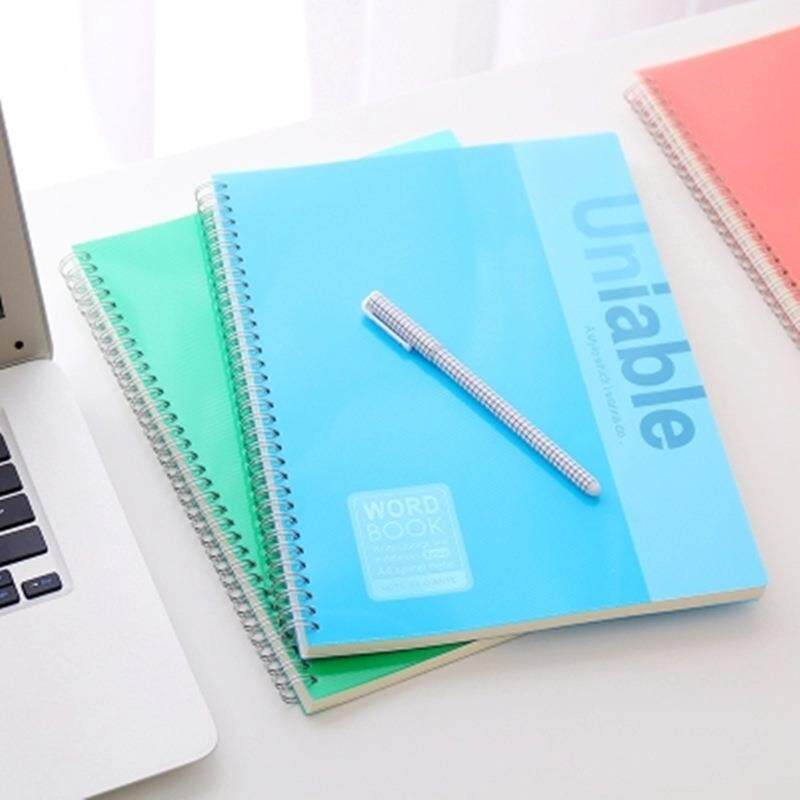 A4/A5线圈本子彩色螺旋本加厚侧翻PP办公分类记事本文具b5笔记本