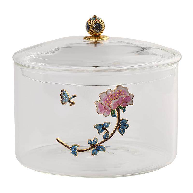 玻璃茶洗带盖可煮特大号耐热洗茶杯器皿家用电陶炉茶具消毒锅