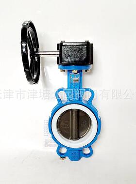 脱硫蝶阀厂家供应D371F-10/2507手动涡轮对夹式衬氟化工酸碱蝶阀