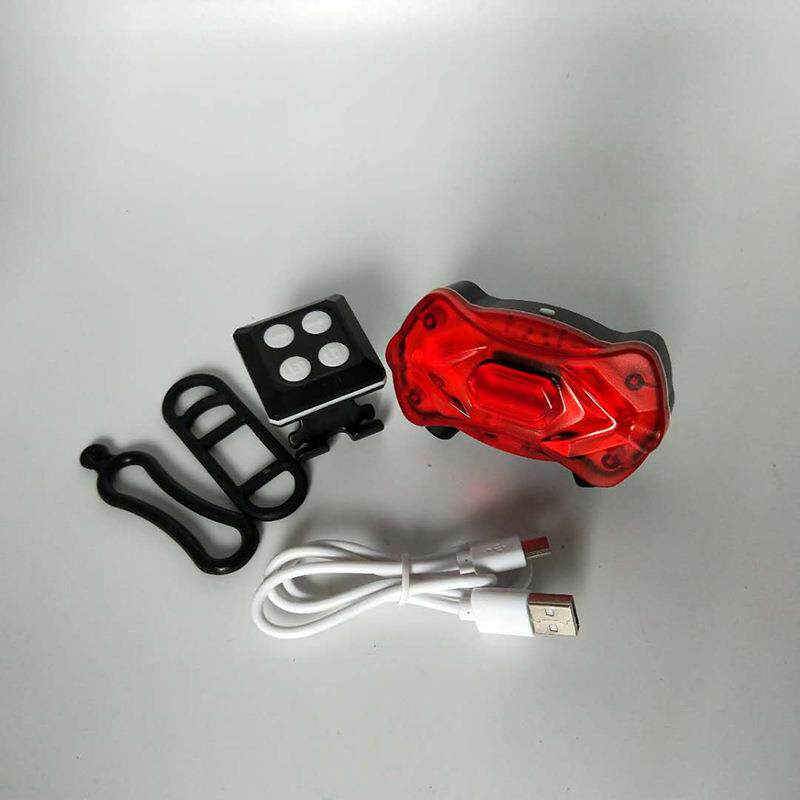 新款智能无线遥控变光转向灯 USB充电激光警示山地安全自行车尾灯