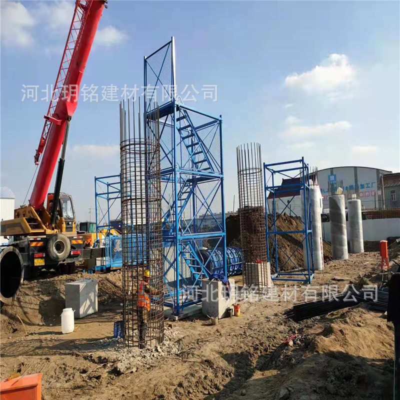 施工安全梯笼安全爬梯基坑通道盖梁平台墩柱平台按需定制定做