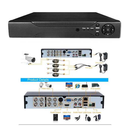CCTV Security System AHD 1080P KIT 监控系统 4路监控设备套装
