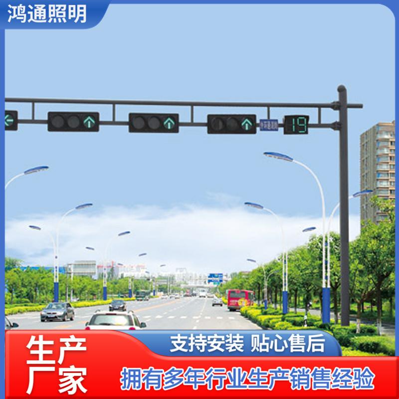 热镀锌八角监控立杆6米7米8米5米抓拍监控杆道路卡口立柱信号灯杆