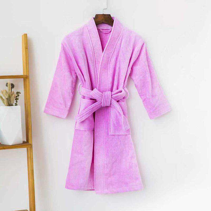 纯棉儿童浴袍全棉割绒秋冬棉店加厚毛全料吸水亲巾子睡袍酒儿童浴