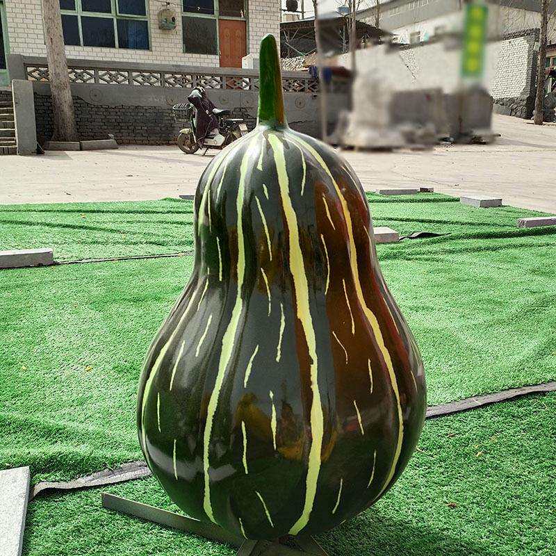 甜瓜仿真模型雕塑种植农家乐果园植物园林玻璃钢水果蔬菜雕塑