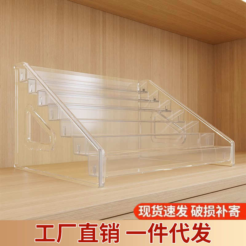 cd盒碟片展示架透明亚克力分格整理筐光盘dvd专辑黑胶唱片收纳盒