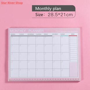 Notebook kawaii Daily Weekly Monthly Yearly Calendar Planner