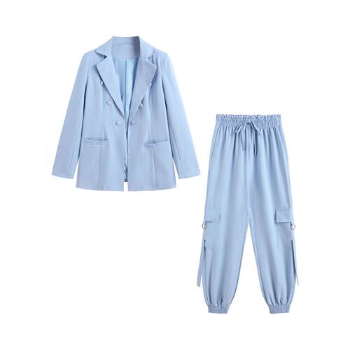 Women's small suit with ankle binding pants set