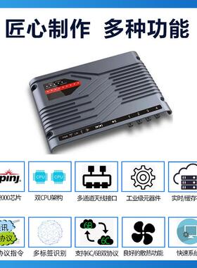 中ZK-RFID4科合亿超高频英频杰R200协芯片四通道读器0支持6写B/6C