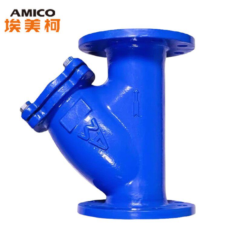 AMICO埃美柯YST40-16Q铸铁Y型过滤器法兰连接9638不锈钢过滤网