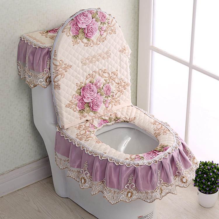 Four seasons household toilet three-piece lace fabric在类目 家庭/个人清洁工具, 卫浴用具/卫浴配件, 马桶套/马桶座圈中 - 来自Buy2taobao.com提供专业的淘宝代购服务