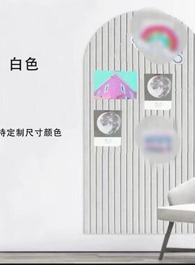 拱作品形打展孔照片幼儿室园背景墙教室卧客厅示装饰毛毡