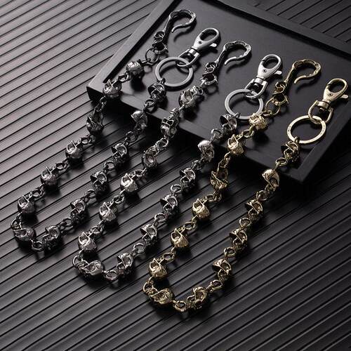 Metal skull jeans chain hip-hop 金属骷髅头牛仔裤链嘻哈