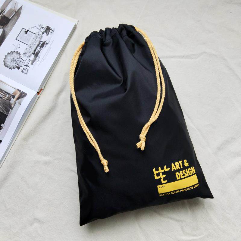 外贸黑色家居收纳袋旅行衣物鞋子包包束口防潮包装打包方便防尘袋