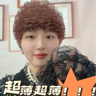 帽子遮白发的头饰新款夏季超薄蕾丝边弹力美人纱妈妈帽阳防尘中老