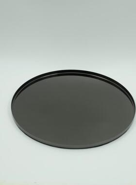 代简约件0221黑钛盘摆样间桌面装饰托盘金属现圆形几板何托盘