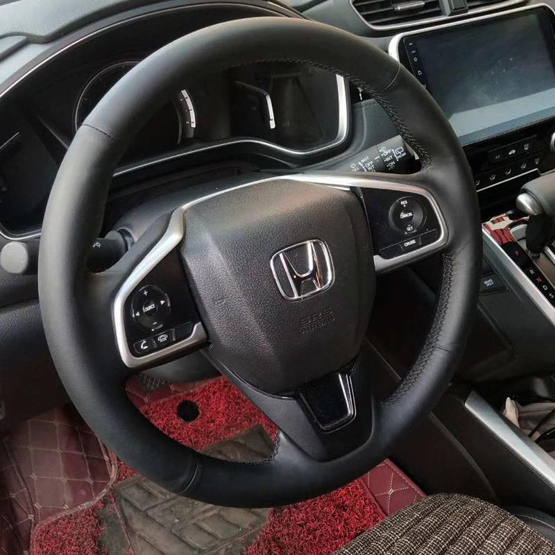 十方代手思域缝向盘套皓影CRV凌派方向盘把GOS手缝专车把套