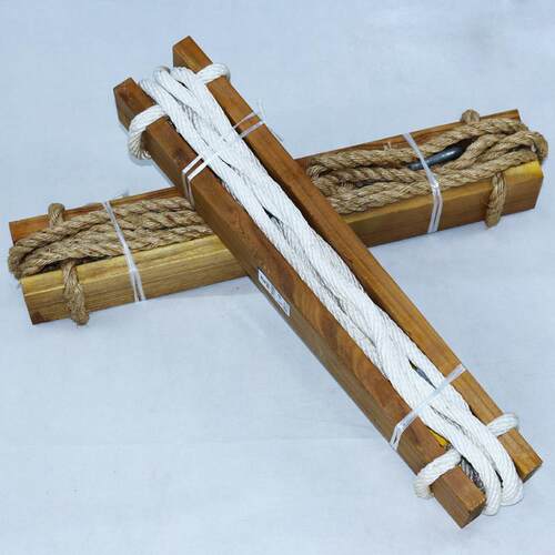 电工施工麻绳登高板高空作业攀登踩踏板电力木质脚踏板