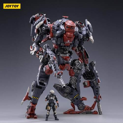 高档J兵OYTOY暗源钢骨机甲人可动形玩具机器人成塑料模型品手变办