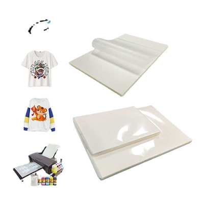 柯式烫画打印膜白彩同出白墨胶片PET水性冷撕热撕哑膜光膜A3A4