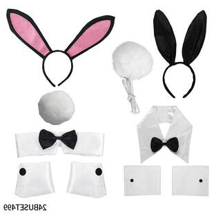 Headband Rabbit Collar Sexy Ties Ears Bow Cuffs Bunny