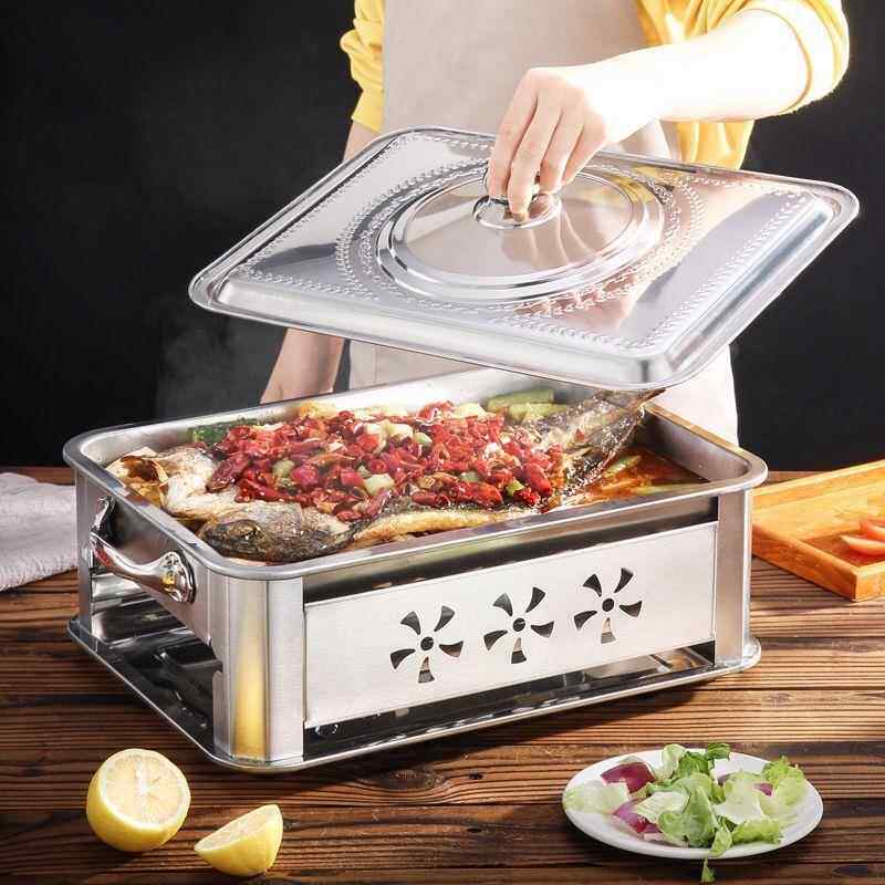 不锈钢用商用加厚烤鱼炉家海XZS大咖酒炉长方鲜形碳精烤架木炭烤