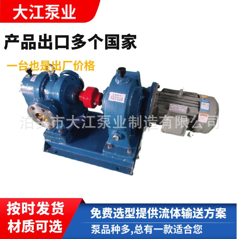 LCX38罗茨油泵直连凸轮粘稠转子泵沥青稠油泵大江泵业高粘度泵
