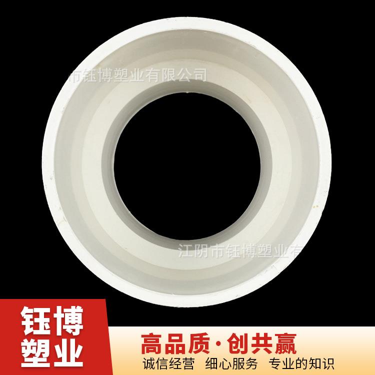 厂家供应pvc异型扁管排水管件大小头扁补芯大小头直通可