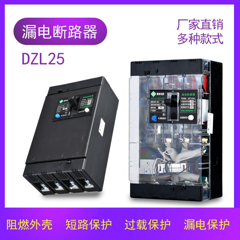 DZL25漏电保护器 漏保大电流 三相四线 160A 200A 250A 380V4300