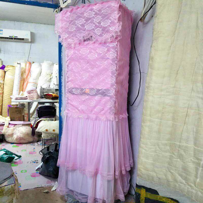 新款空调罩子防尘罩柜机套柜式立式3P蕾丝布艺开机不用取定制包邮