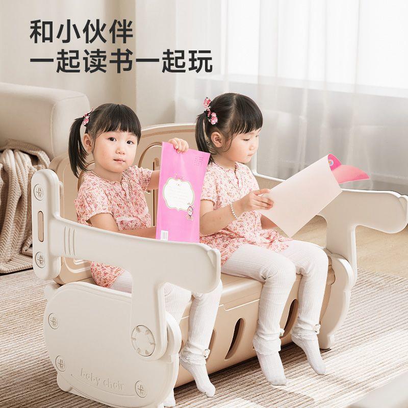 儿童可折叠沙发学习桌椅幼儿园画画写字桌书桌宝宝幼儿桌子椅一体