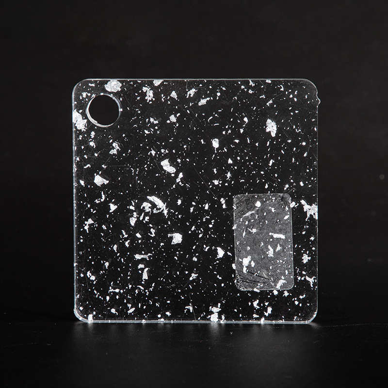 厂家现货装饰金泊板亚克力板厚透明花纹板有机玻璃板制订石头纹条