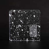 厂家现货装 饰金泊板亚克力板厚透明花纹板有机玻璃板制订石头纹条